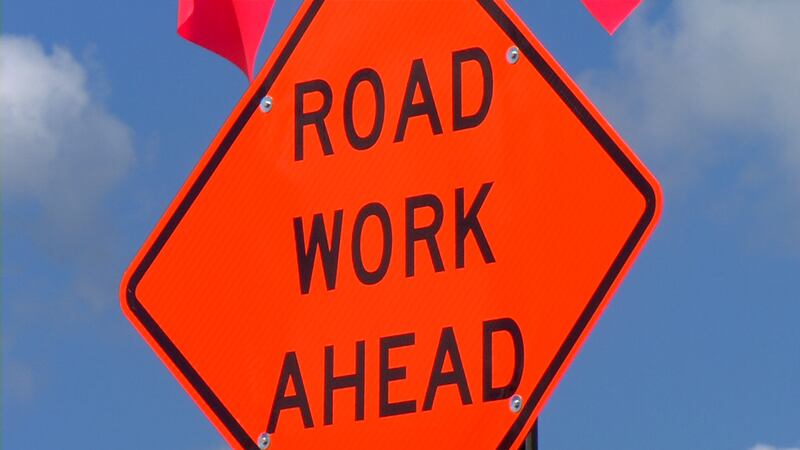 road work sign