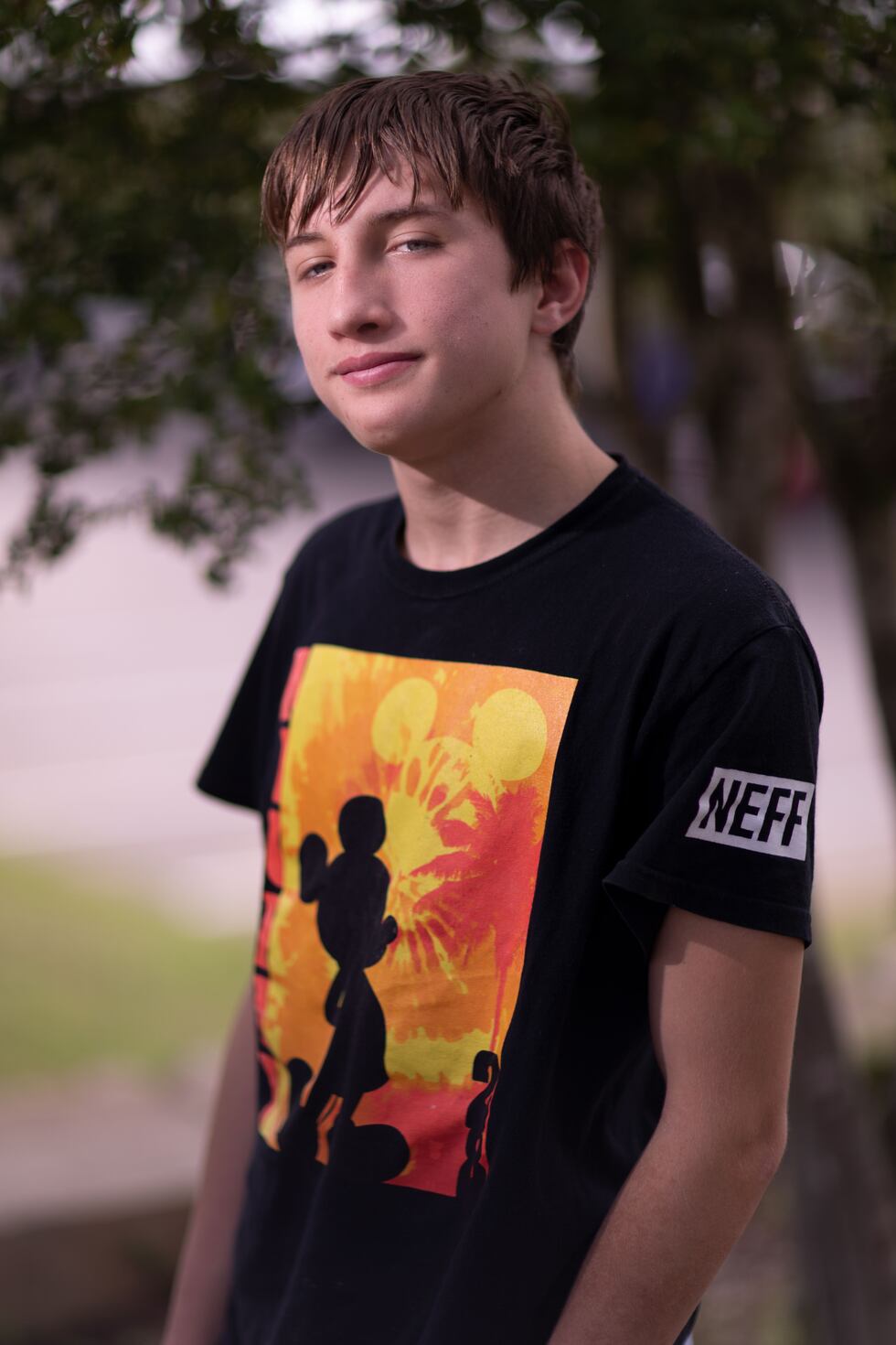 John, 15, poses for new DFPS headshot