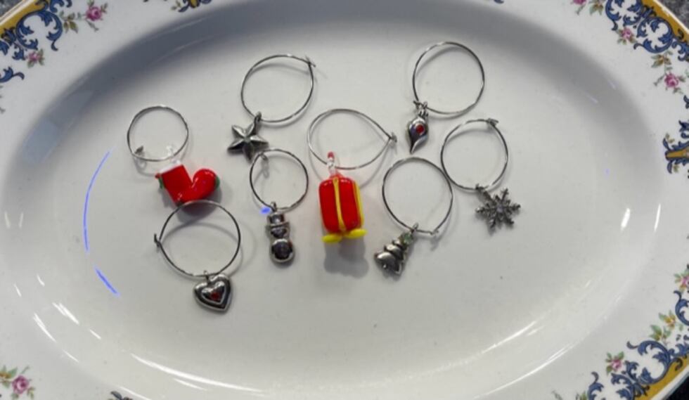 Wine glass charms