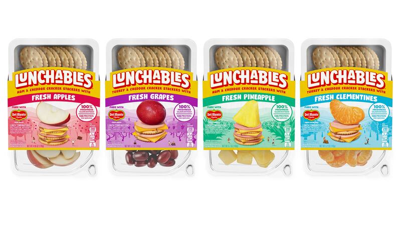 Lunchables debuts four new fresh fruit offerings in partnership with Del Monte.