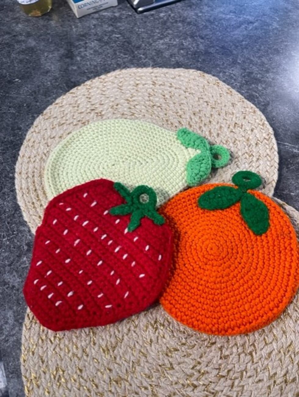 Homemade hot pads