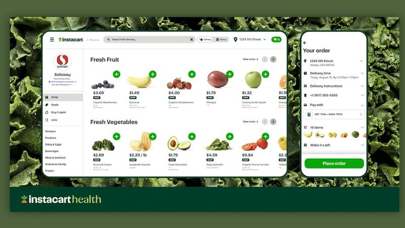 Instacart users can buy groceries online with SNAP benefits.